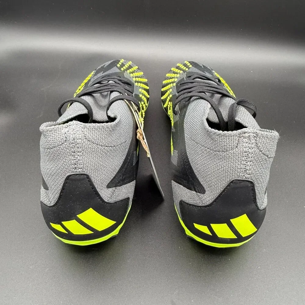 adidas PREDATOR ACCURACY.2 FIRM GROUND SOCCER CLEATS Black/Yellow IG0781 Men’s 6